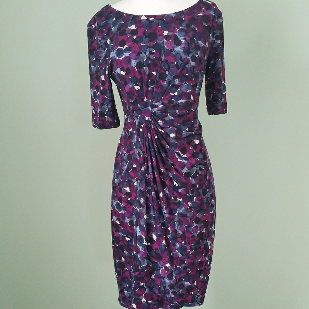 Connected apparel purple & blue dress